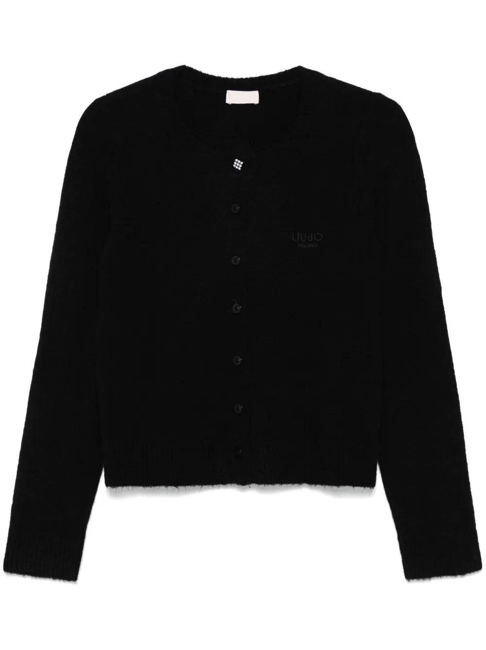 Logo-Embroidered Cardigan