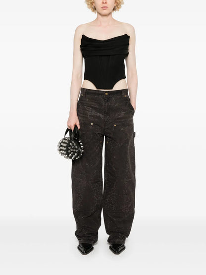 Crystal-Embellished Jeans