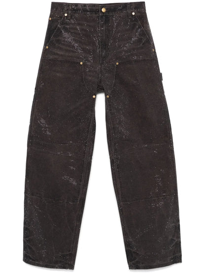 Crystal-Embellished Jeans