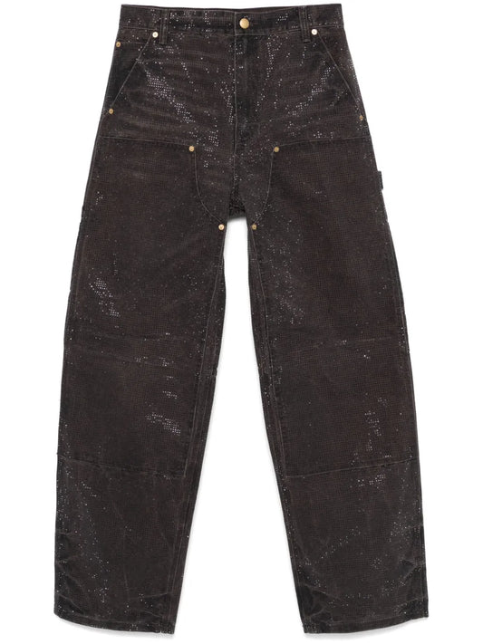 Crystal-Embellished Jeans