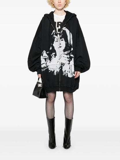 Graphic-Print Hoodie