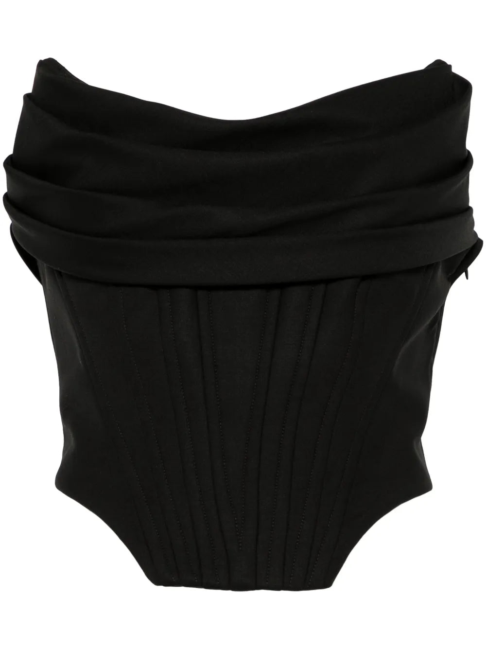 Pleat-Detail Bustier