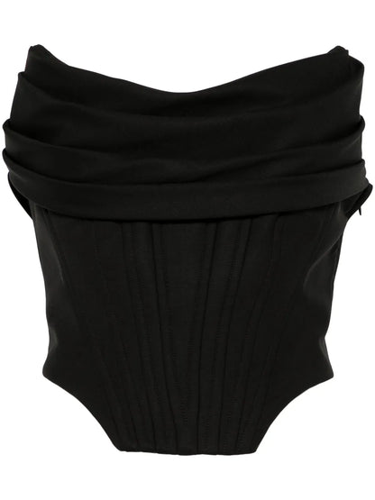 Pleat-Detail Bustier