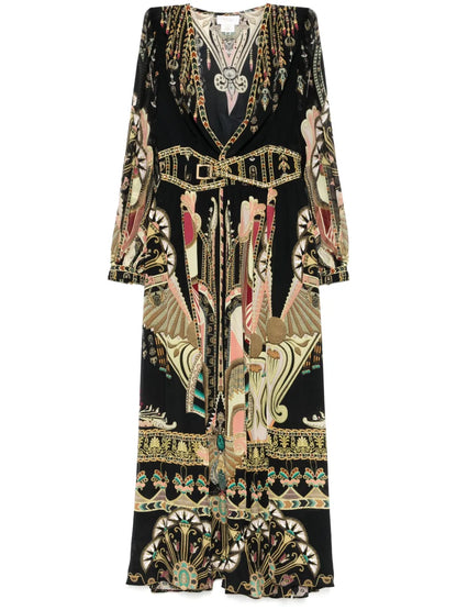 Peak Waistband Maxi Dress