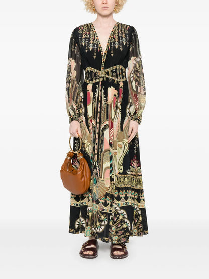 Peak Waistband Maxi Dress