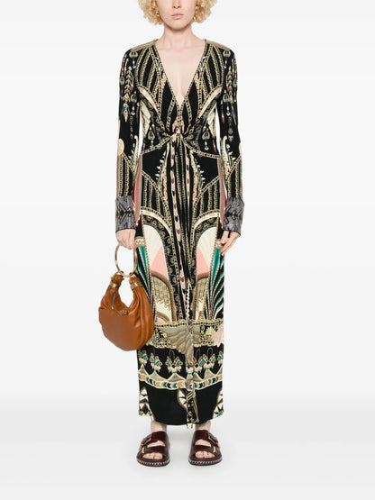 Twist Jersey Maxi Dress