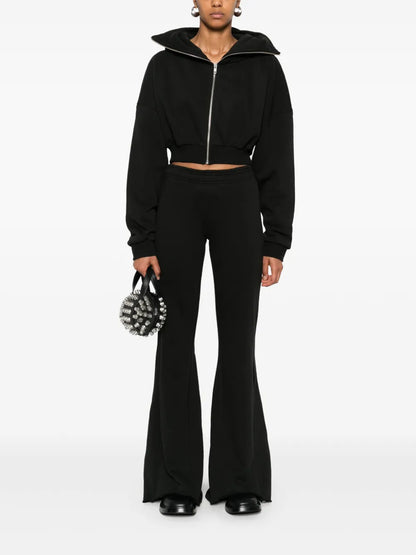 Cropped Zip-Up Hoodie
