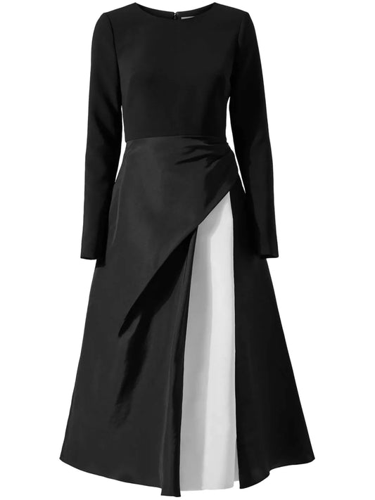 Layered-Design Midi Dress