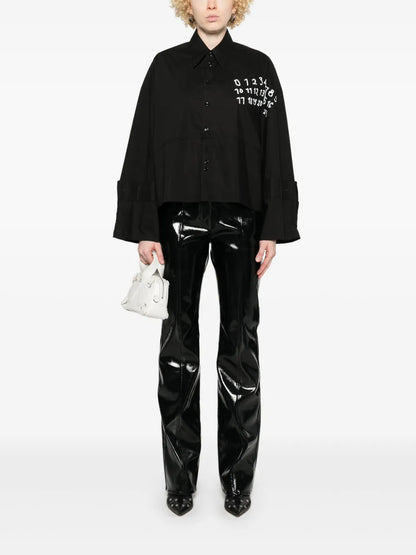Numbers-Motif Shirt