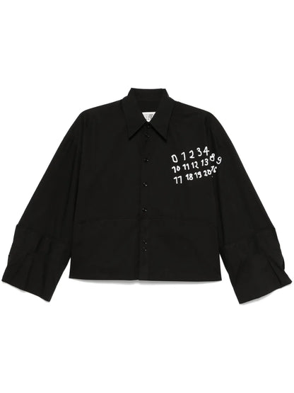 Numbers-Motif Shirt