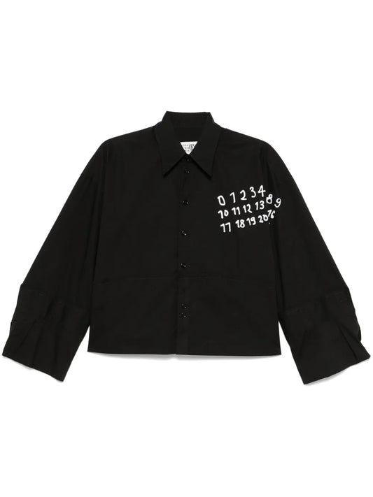 Numbers-Motif Shirt
