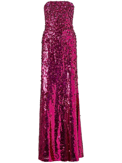 Sequin-Embellished Maxi Dress