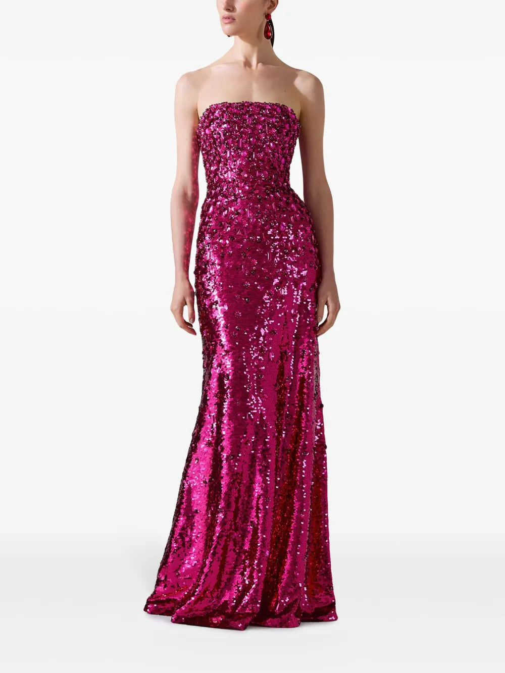 Sequin-Embellished Maxi Dress
