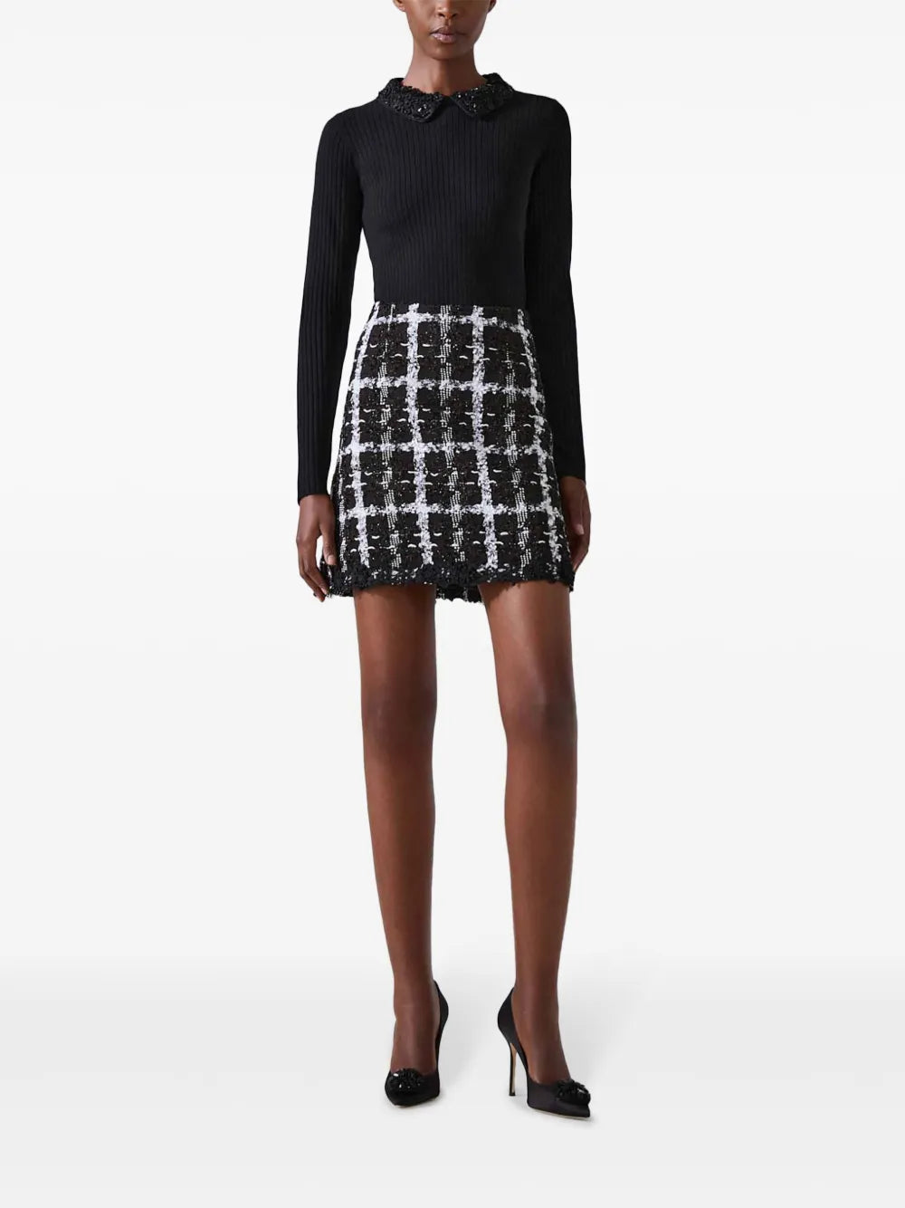 Embroidered Knitted Top