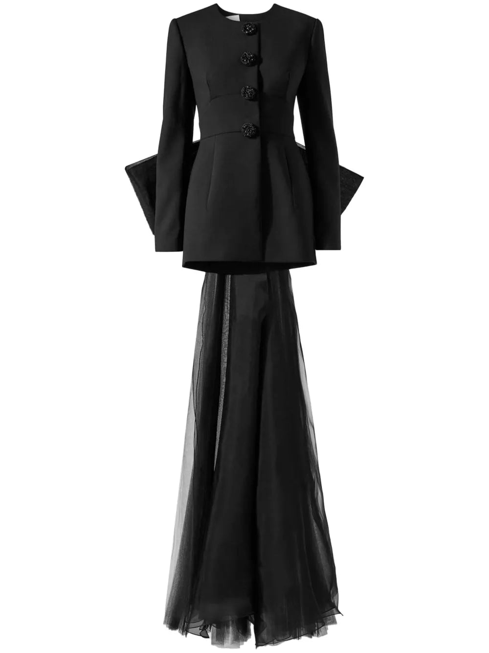 Tulle Bow-Embellished Jacket