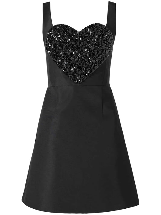Bead-Embellished Mini Dress
