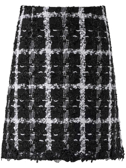 Tweed A-Line Mini Skirt
