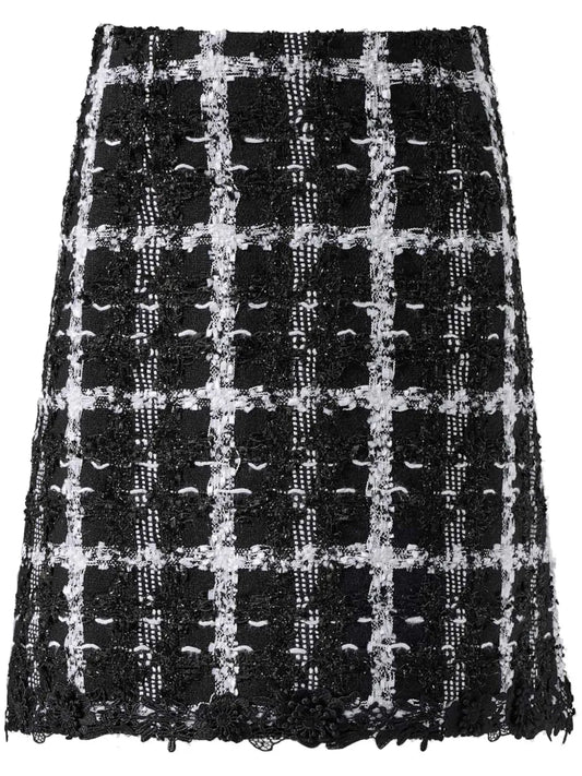 Tweed A-Line Mini Skirt