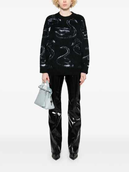 Patterned-Jacquard Sweater