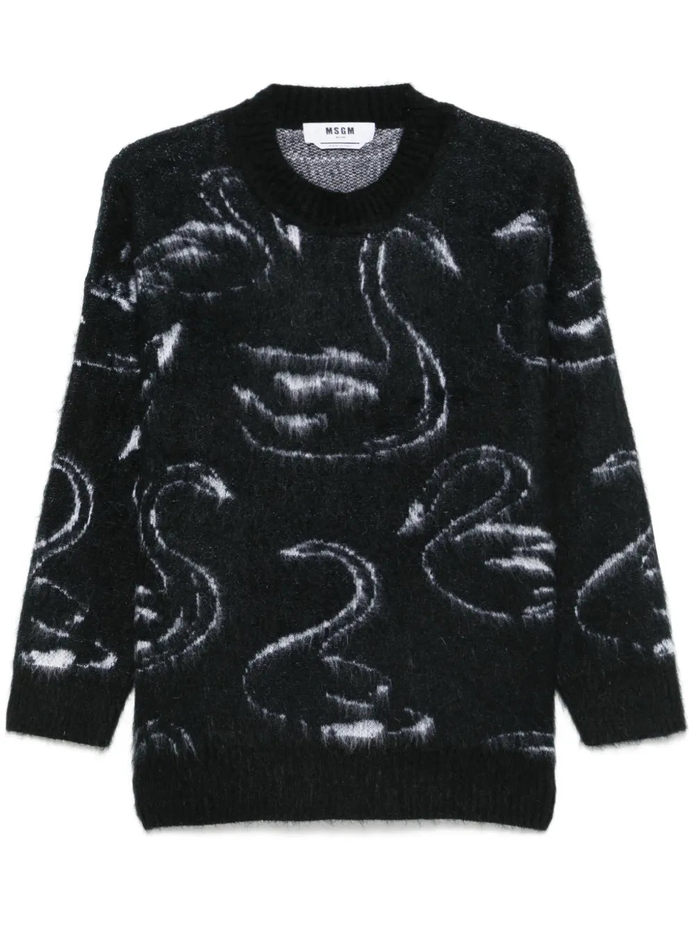 Patterned-Jacquard Sweater
