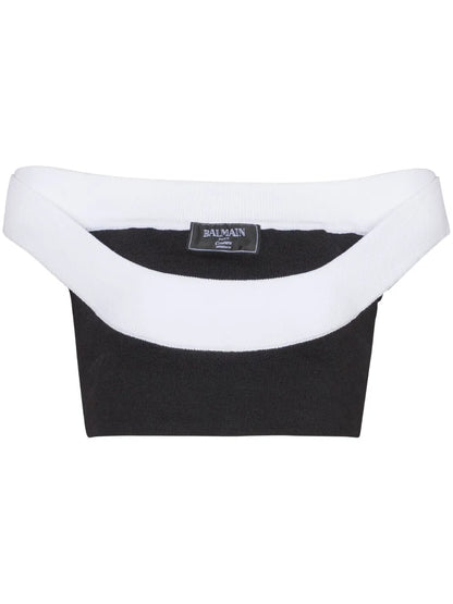 Ribbed-Knit Cropped Top