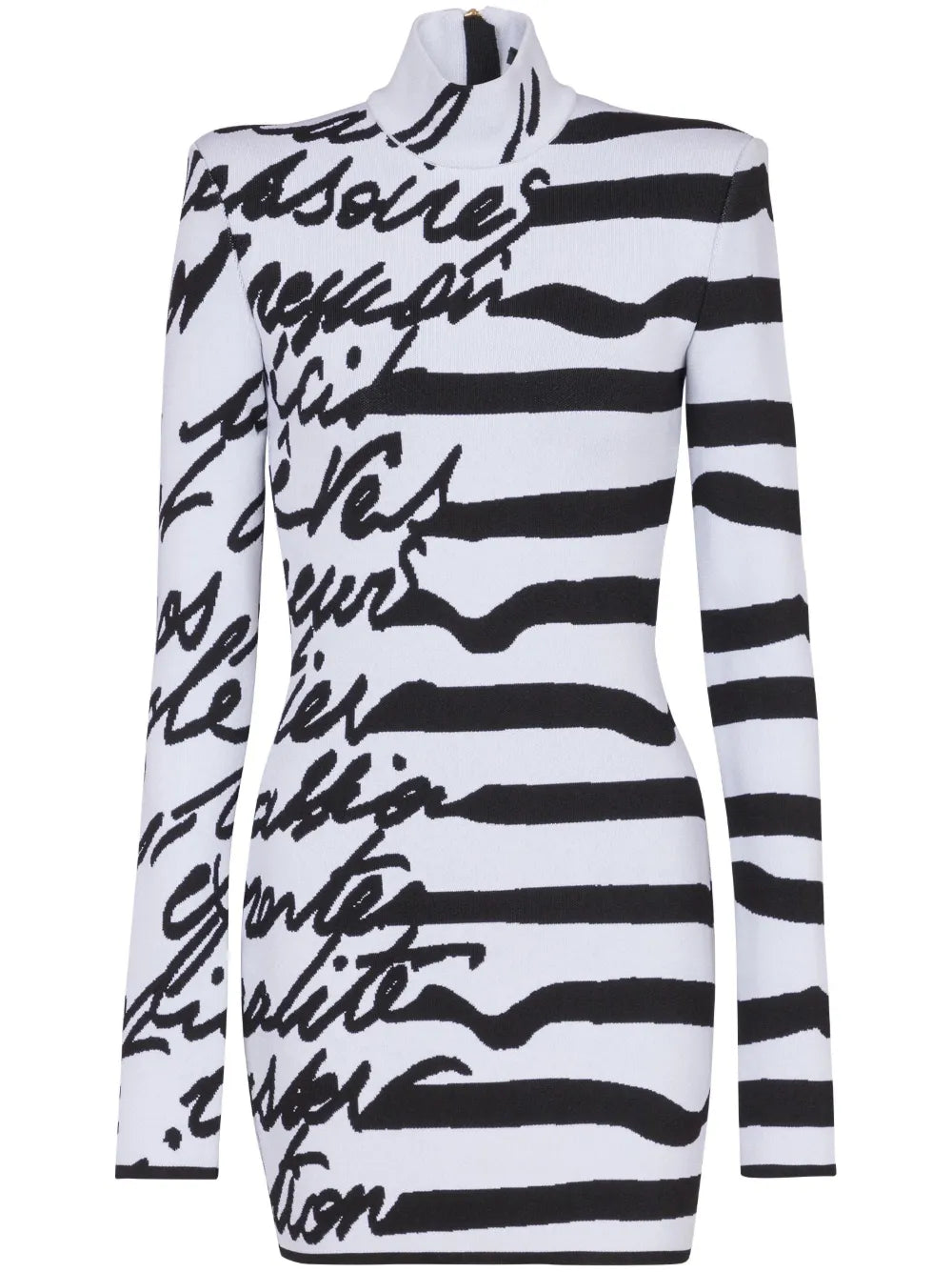 Intarsia-Knit Logo Mini Dress