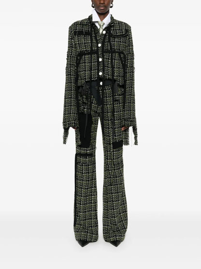 Deconstructed Tweed Trousers