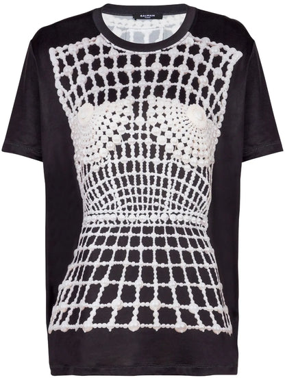 Trompe L'Oeil-Print T-Shirt