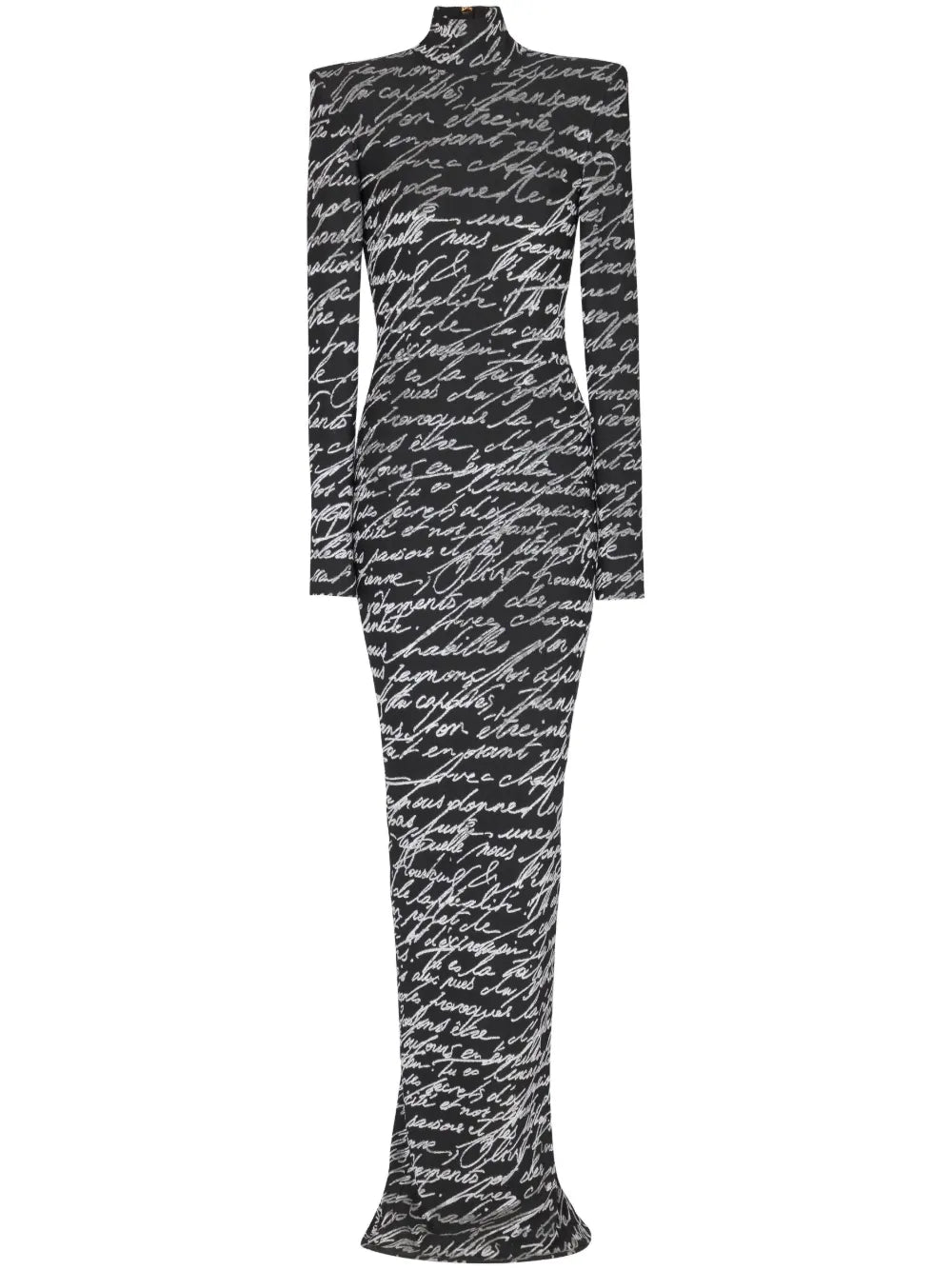 All-Over Slogan-Print Maxi Dress