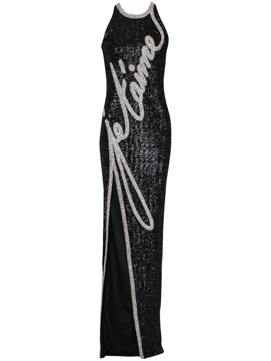 Rhinestone-Embellished Gown