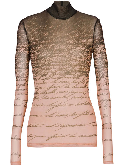 Love Letter-Print Top