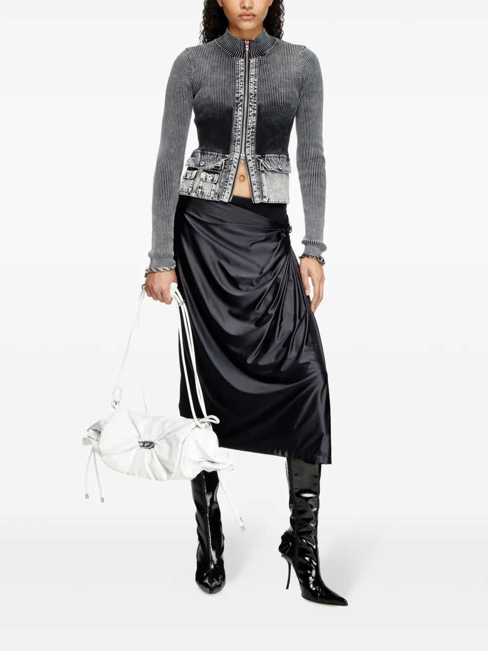 O-Silv Midi Skirt