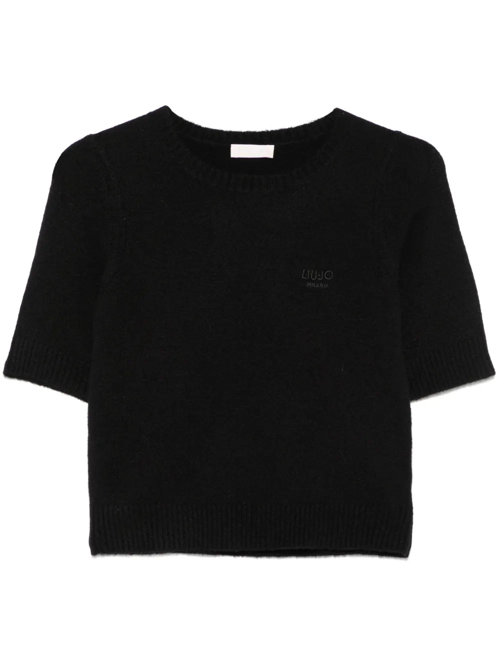 Logo-Embroidered Knitted Top