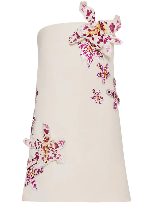 Watercolor Orchid Cocktail Dress