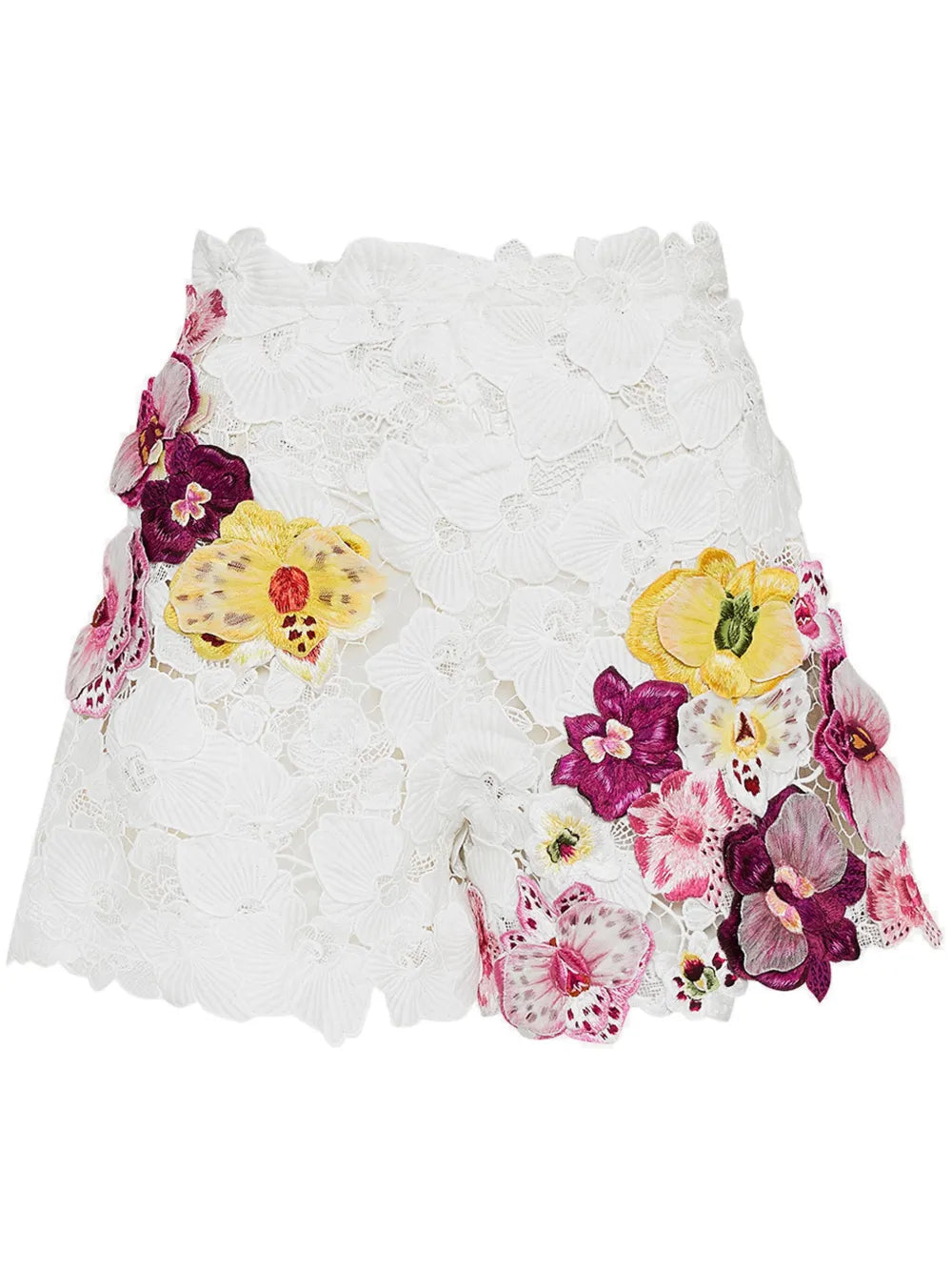 Orchid Embroidered Guipure Shorts