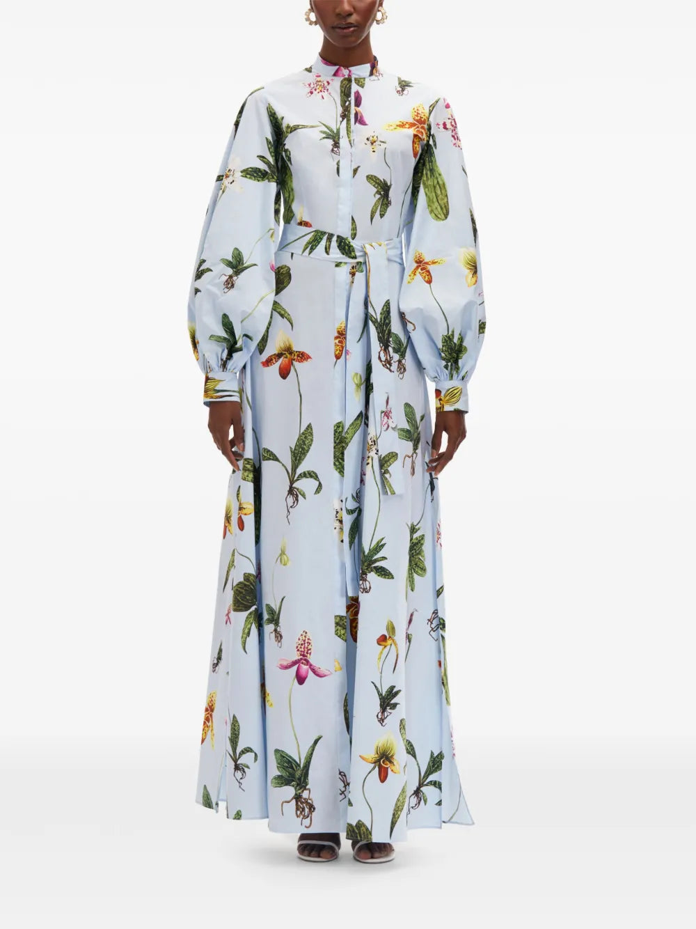 Orchid Cotton Poplin Kaftan