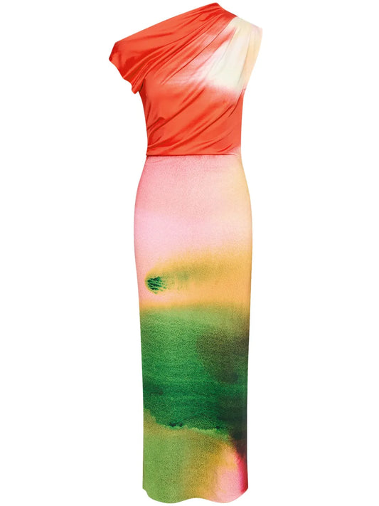 Abstract Watercolor Dress