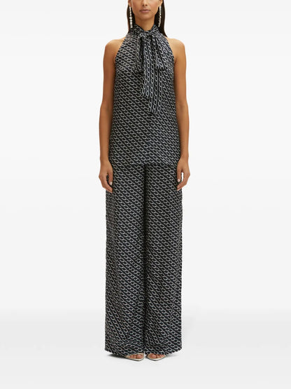 Small Oscar Chain-Link Sleeveless Blouse