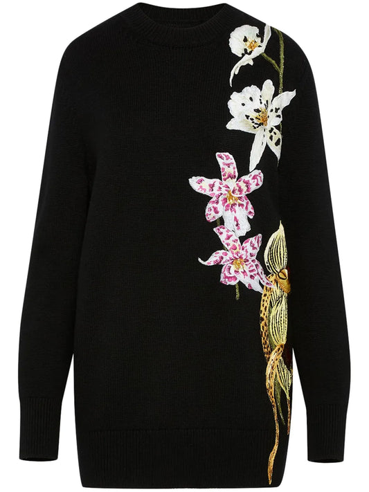 Orchid Crochet Sweater