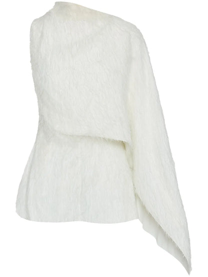 Fringed Fil-Coupé Blouse