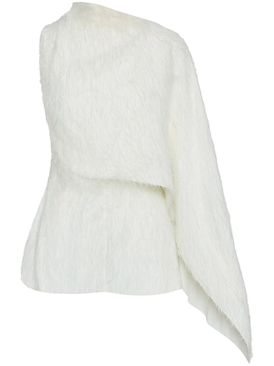 Fringed Fil-Coupé Blouse