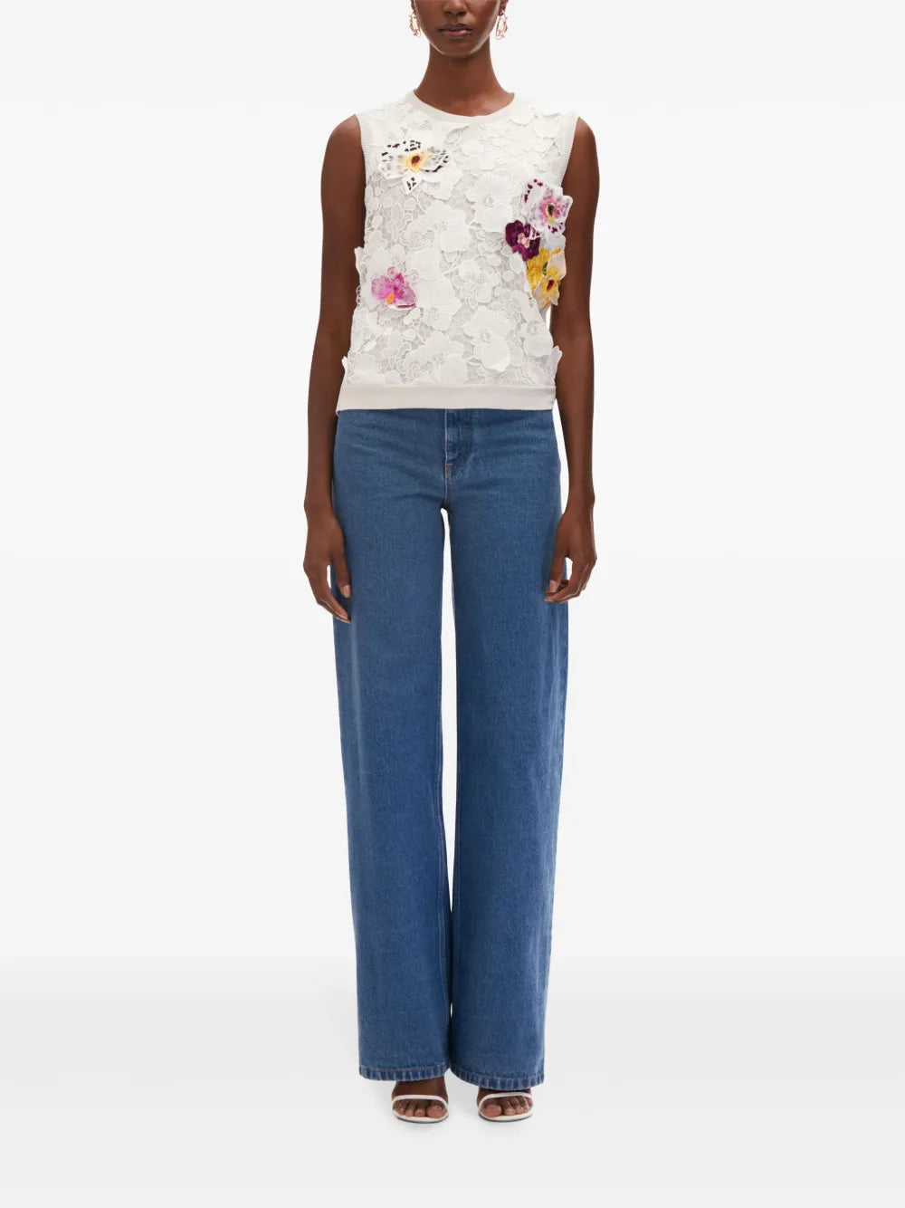 Orchid Threadwork-Inset Tank Top