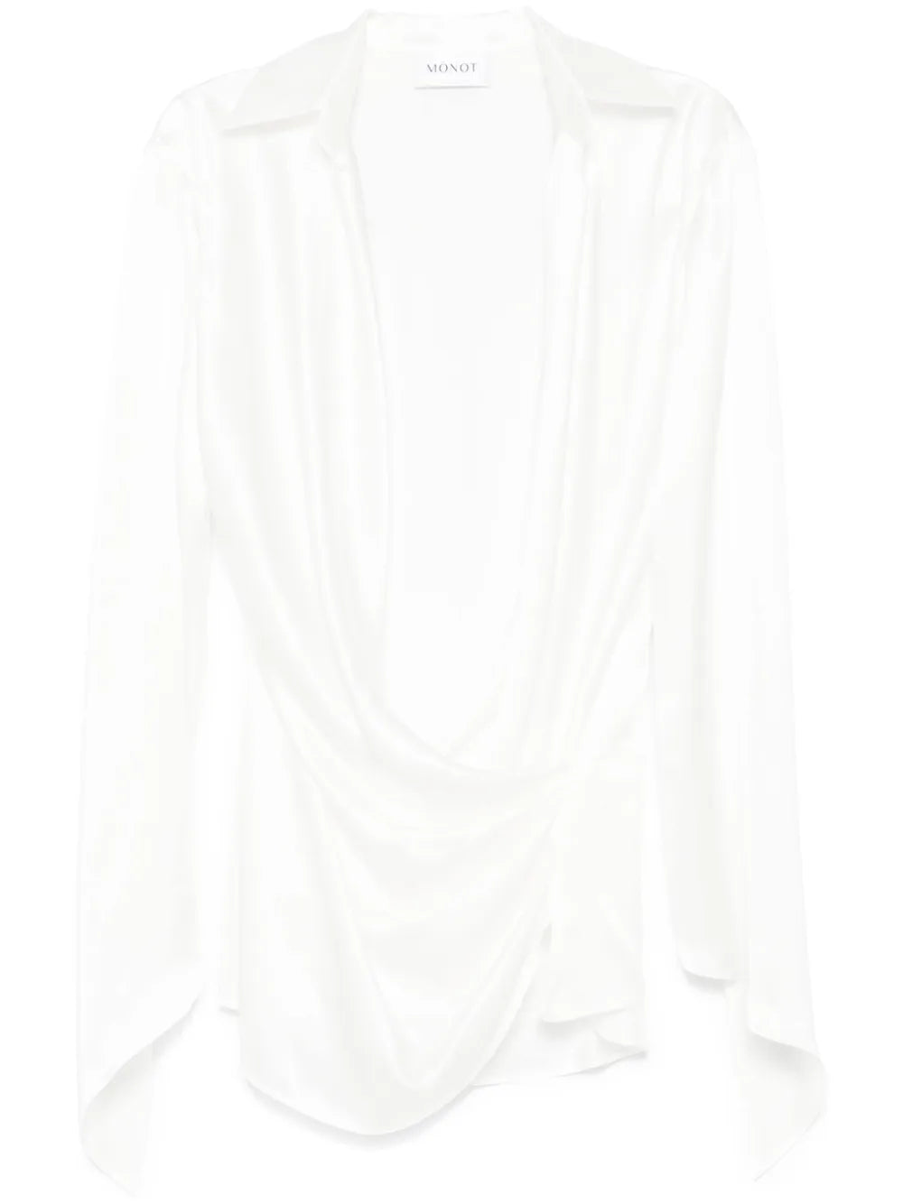 Satin Wrap Mini Dress