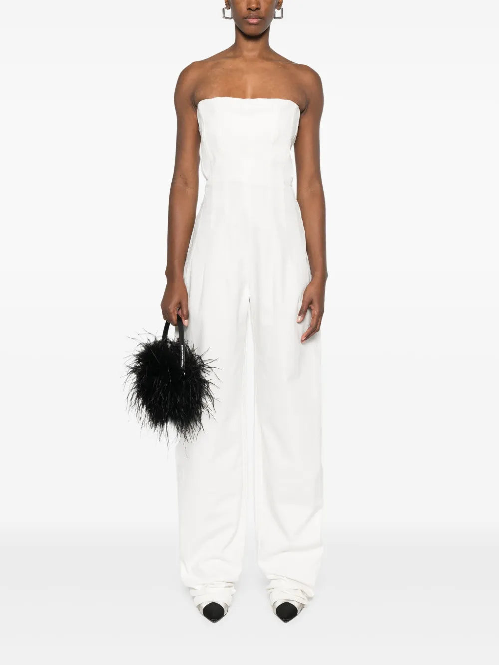 Strapless Denim Jumpsuit