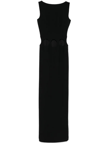 Hole-Detail Maxi Dress