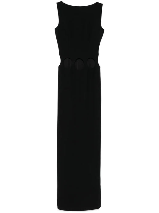 Hole-Detail Maxi Dress