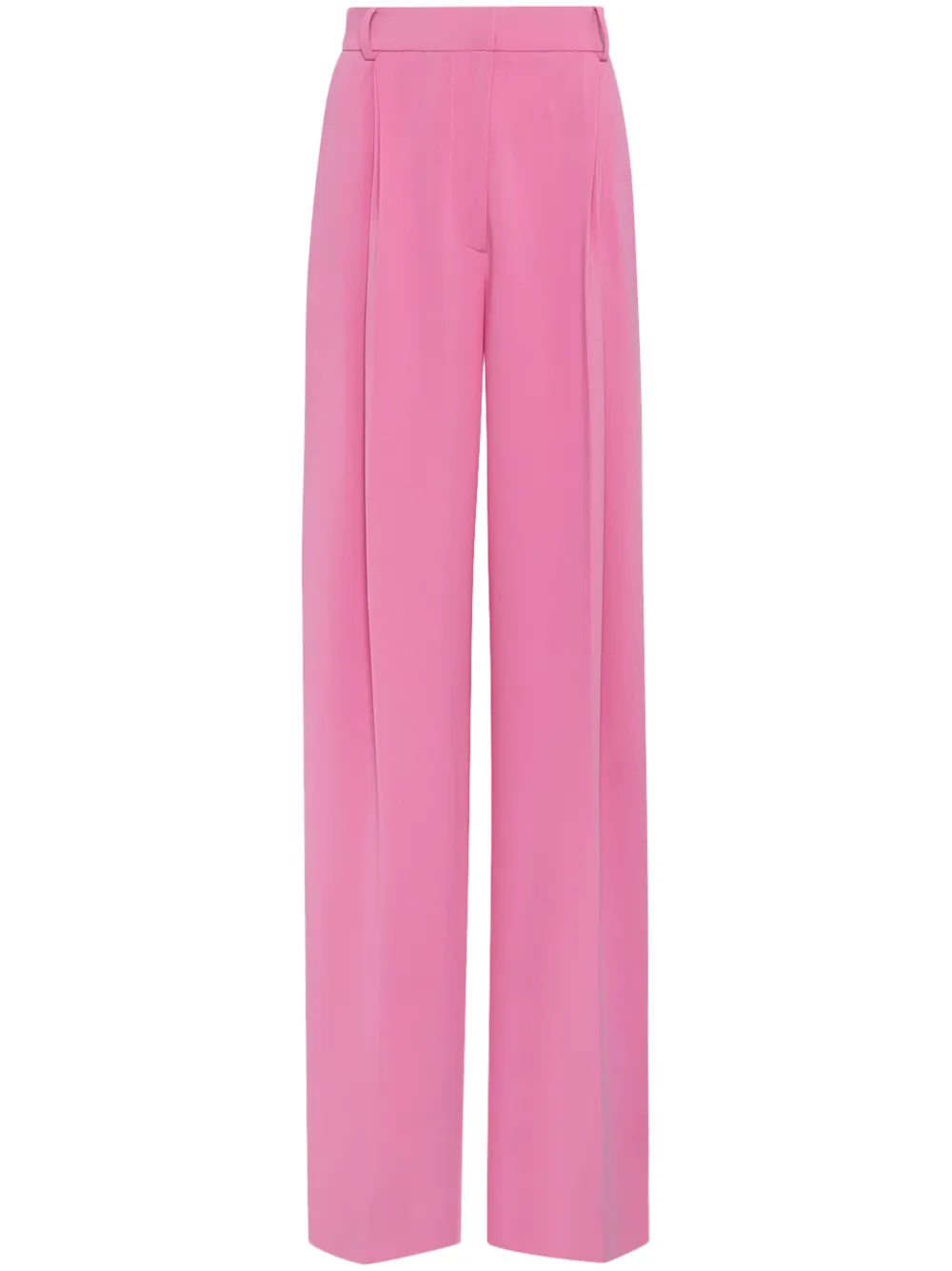 Wide-Leg Silk Georgette Trousers