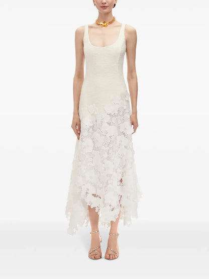 Orchid Guipure Tweed Sleeveless Dress