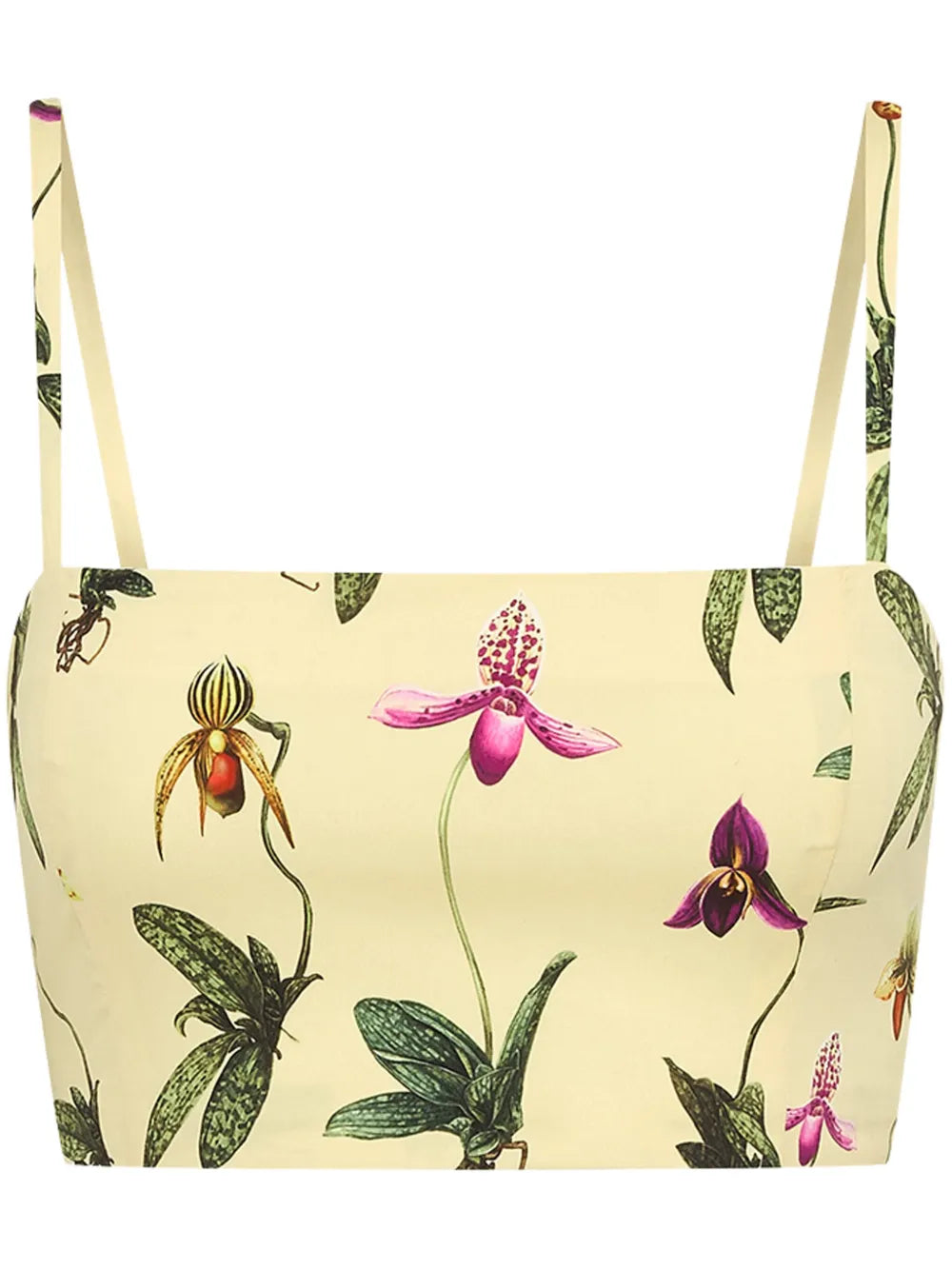 Orchid Cropped Cotton-Poplin Tank Top
