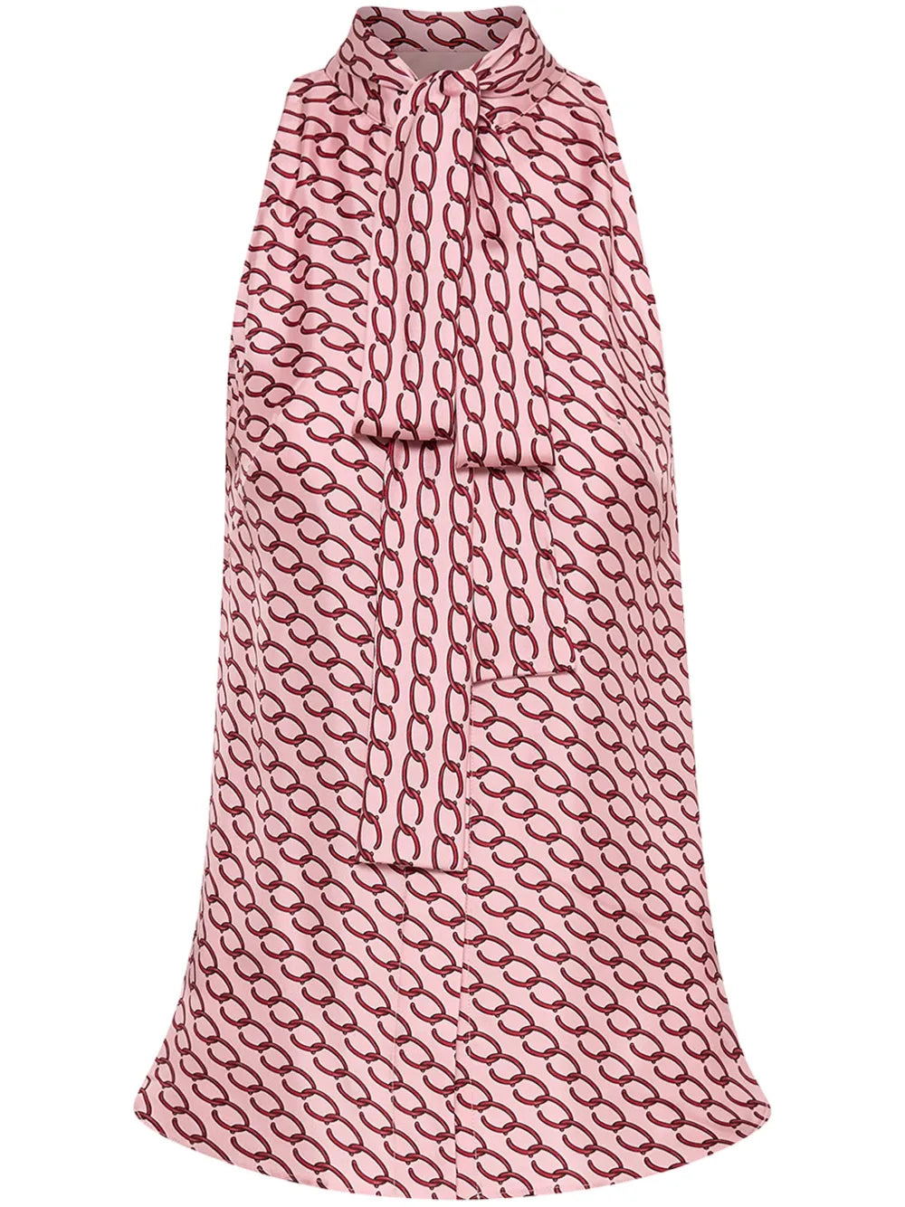 Small Oscar Chain-Link Sleeveless Blouse
